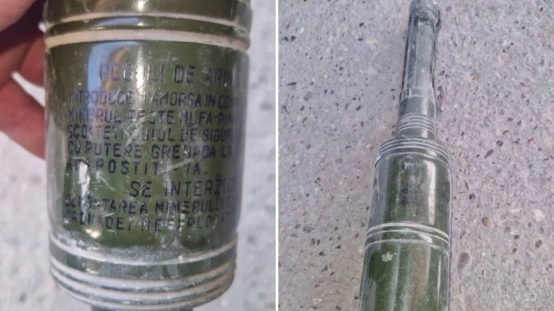/VIDEO/ Grenadă antitanc, ascunsă într-o gospodărie din Căușeni: Ar fi fost păstrată din timpul războiului
