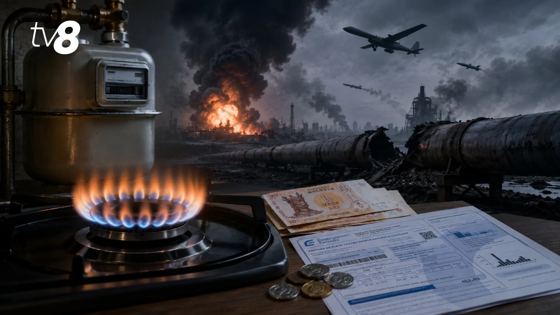 /VIDEO/ Cum ajunge războiul în facturile moldovenilor la gaz: Explicația scumpirii cerute de Energocom