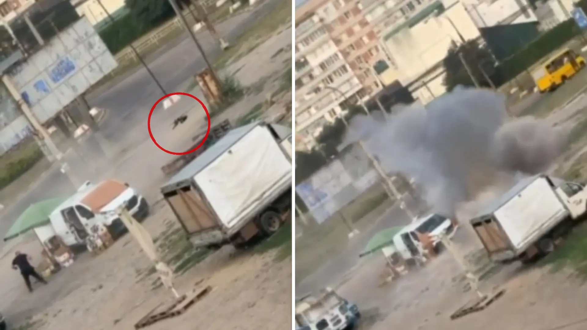 /VIDEO/ „Am auzit un zumzet”: Mărturiile bărbatului vânat de o dronă rusească pe o stradă din Herson