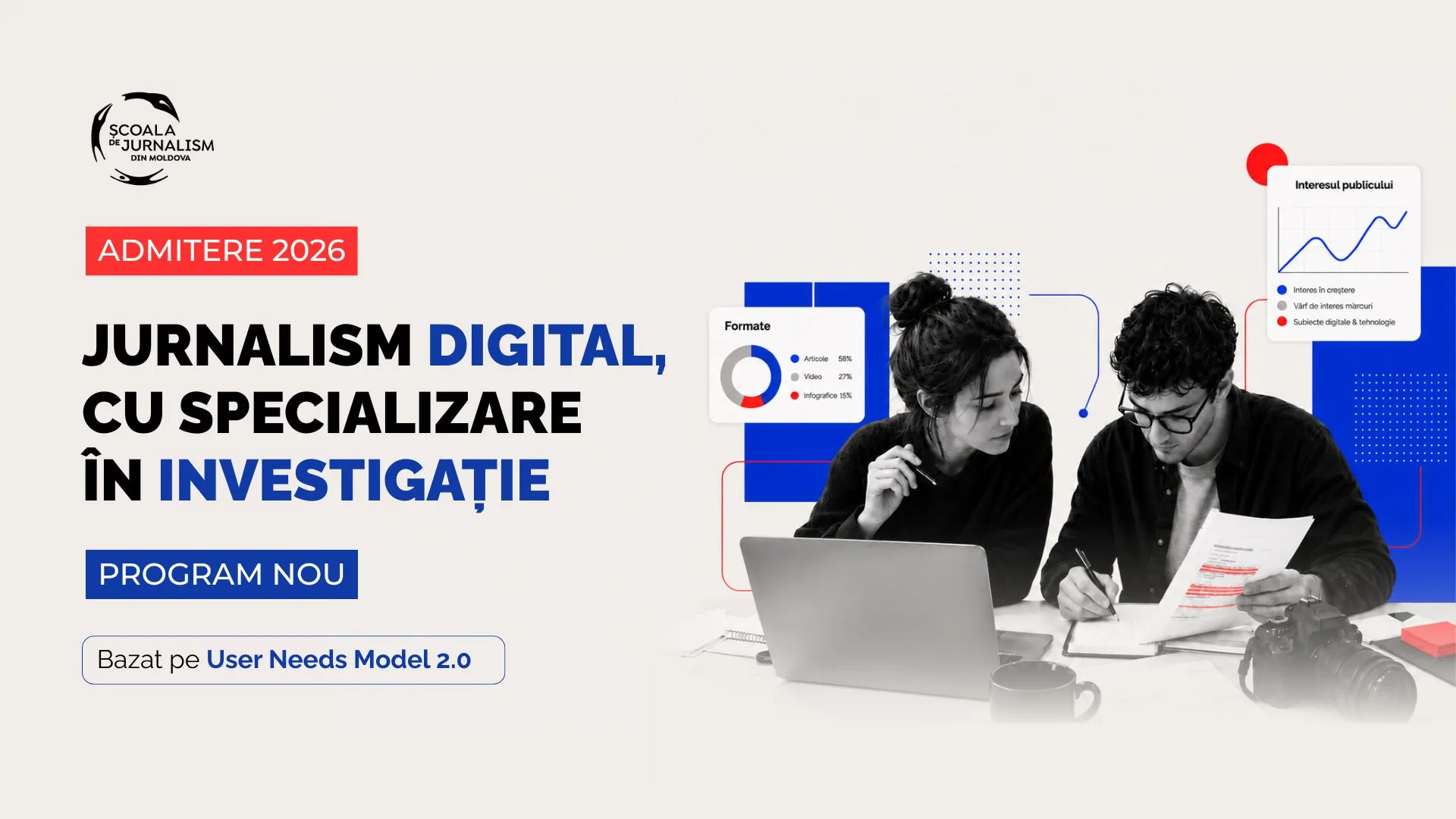 Start admitere la Școala de Jurnalism din Moldova: Un nou program de jurnalism digital și investigații