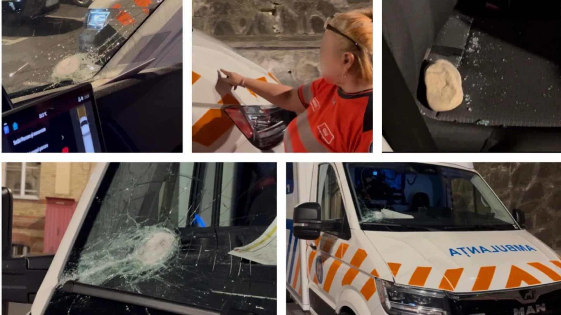 /VIDEO/ Ambulanță atacată cu topoare, bâte și pietre, într-un sat din România: Totul a pornit de la un clip pe TikTok