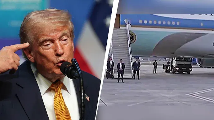 /VIDEO/ WP: Donald Trump a fost evacuat în secret de la summitul NATO cu un camion de catering