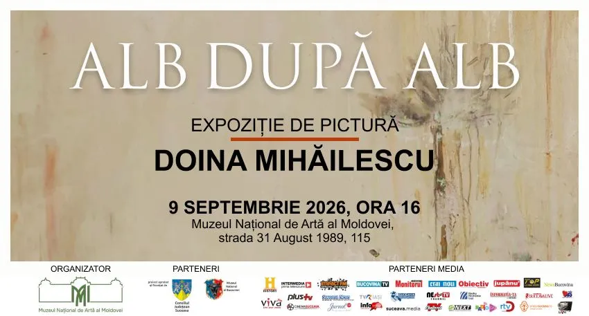 „ALB DUPĂ ALB” – expoziție de Doina Mihăilescu, la Muzeul Național de Artă al Moldovei din Chișinău /P/