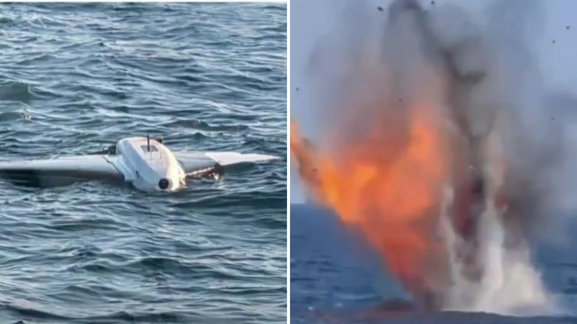 /VIDEO/ Alertă în Marea Neagră: Momentul în care armata României distruge două drone Gerbera
