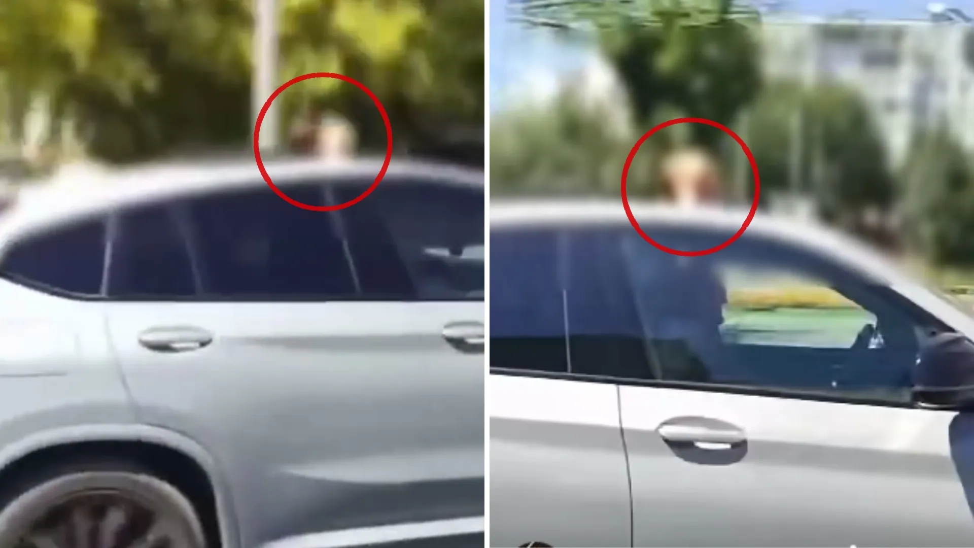 /VIDEO/ Doi copii, scoși prin trapa unui automobil în mers: Șoferul a fost amendat