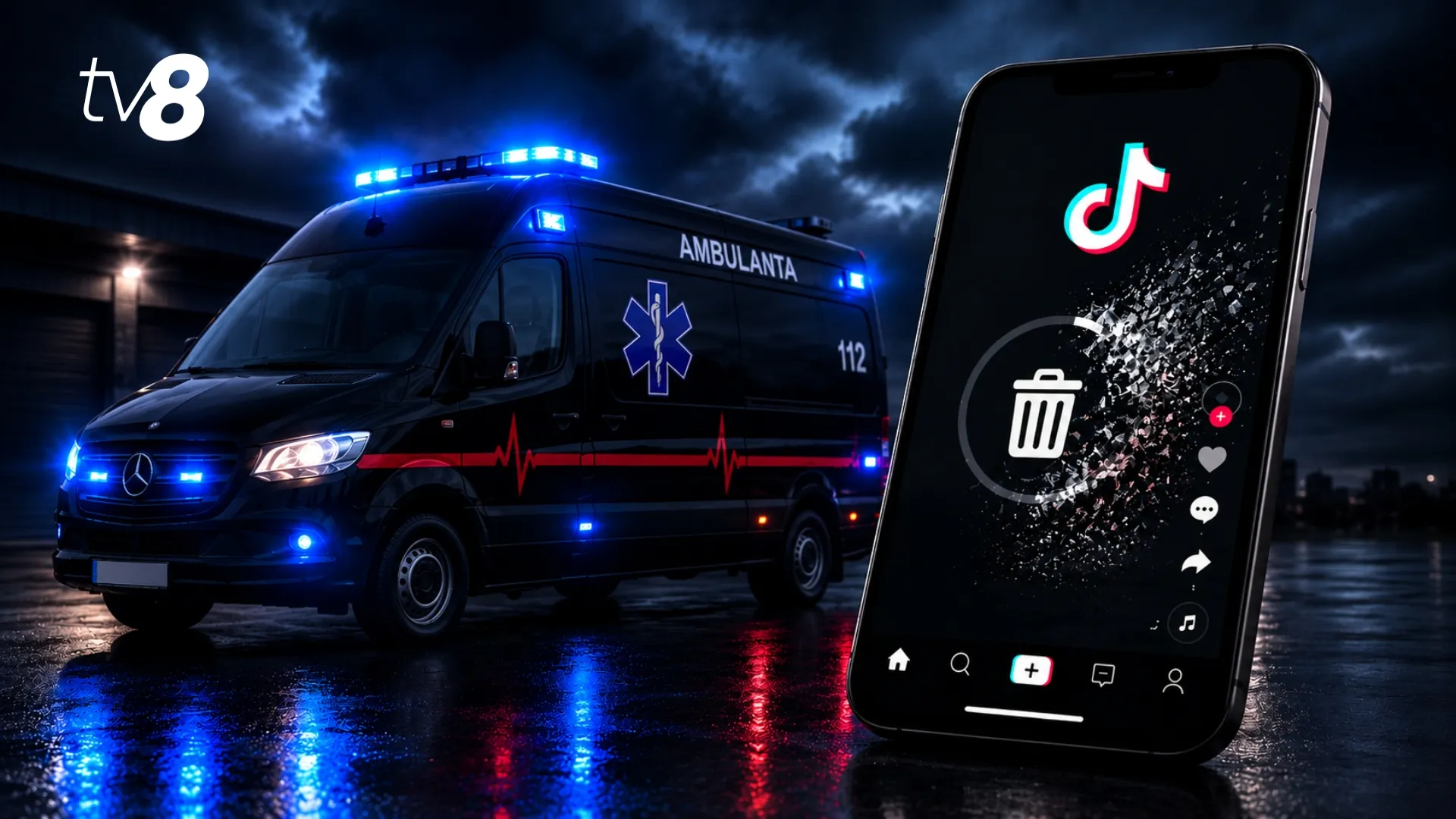 „Ambulanța Neagră”, eliminată de pe TikTok: Șapte persoane, arestate după atacul cu bâte și topoare