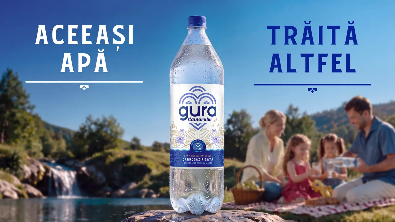 Aceeași apă. Trăită altfel. Gura Căinarului te invită să o redescoperi într-un ambalaj nou /P/