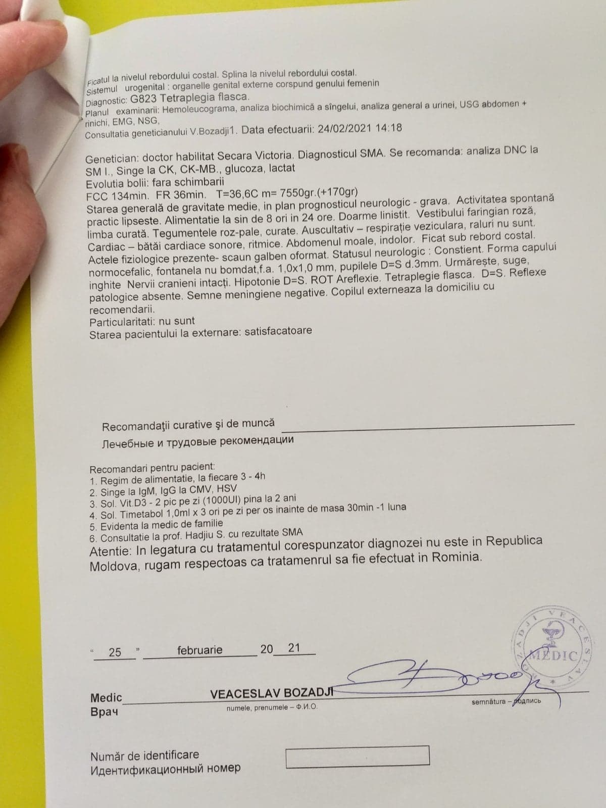 FOTO // Strigăt de ajutor. Părinții unei fetițe de cinci luni trebuie să adune peste două milioane de dolari pentru un medicament