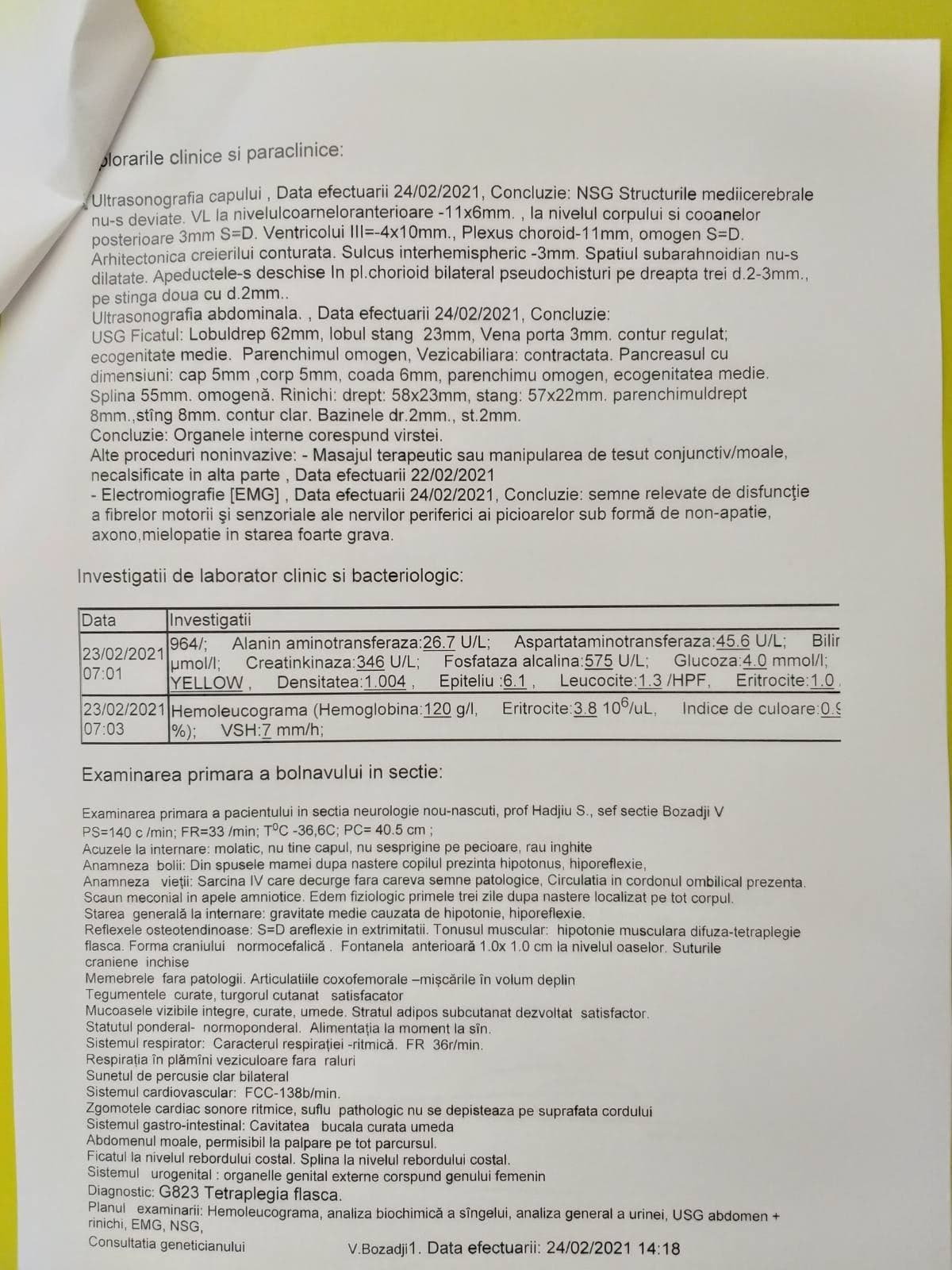 FOTO // Strigăt de ajutor. Părinții unei fetițe de cinci luni trebuie să adune peste două milioane de dolari pentru un medicament